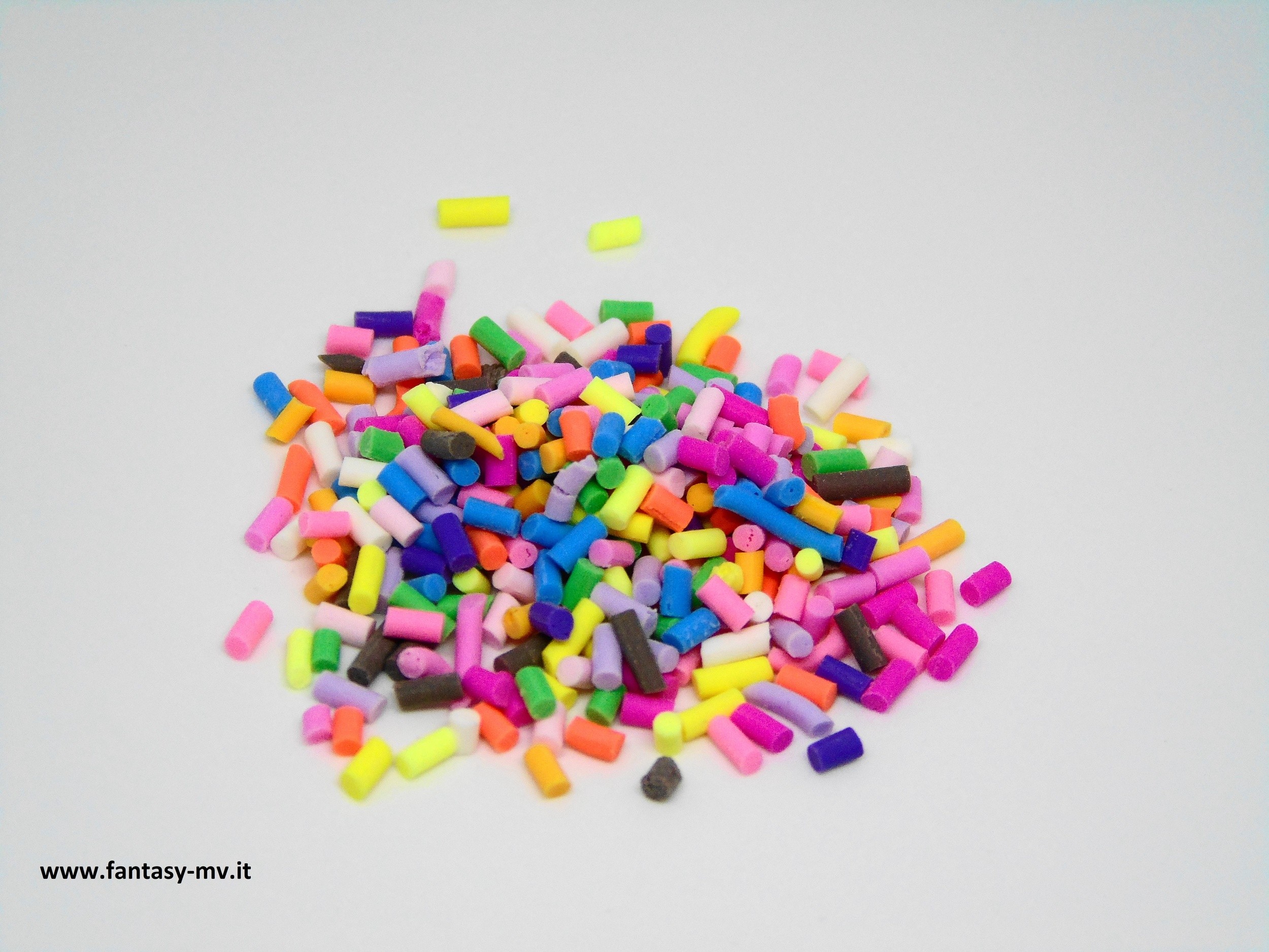 Zuccherini in pasta polimerica colori mix Decorazioni, glitter, flakes,  applicazioni e Angelina Film 