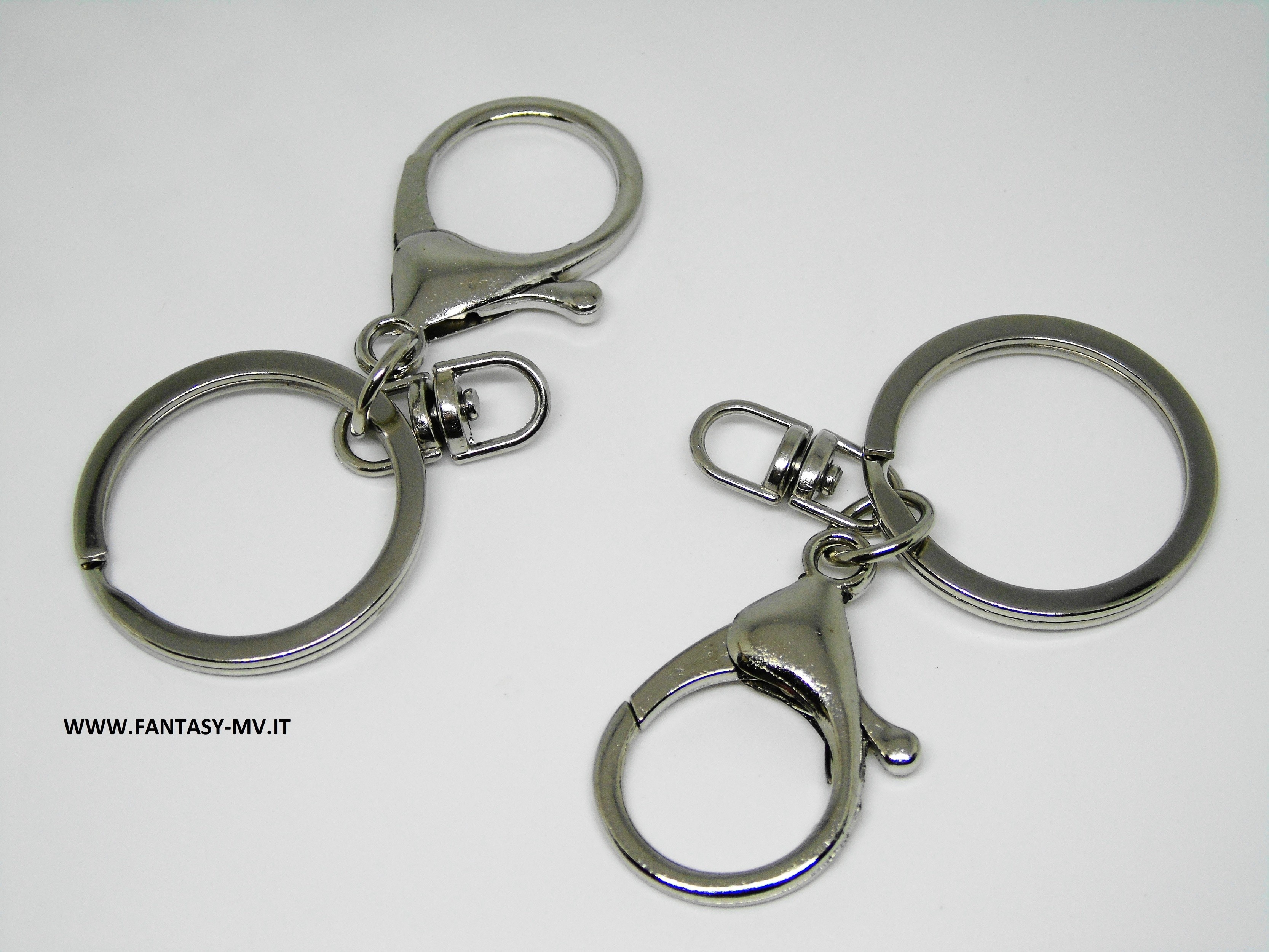 10 pezzi,3,9*2,5cm Portachiavi,Portachiavi rotante in metallo,Artigianato portachiavi fai da te,Chiusura a moschettone a forma di D,Chiusura a gancio staccabile 