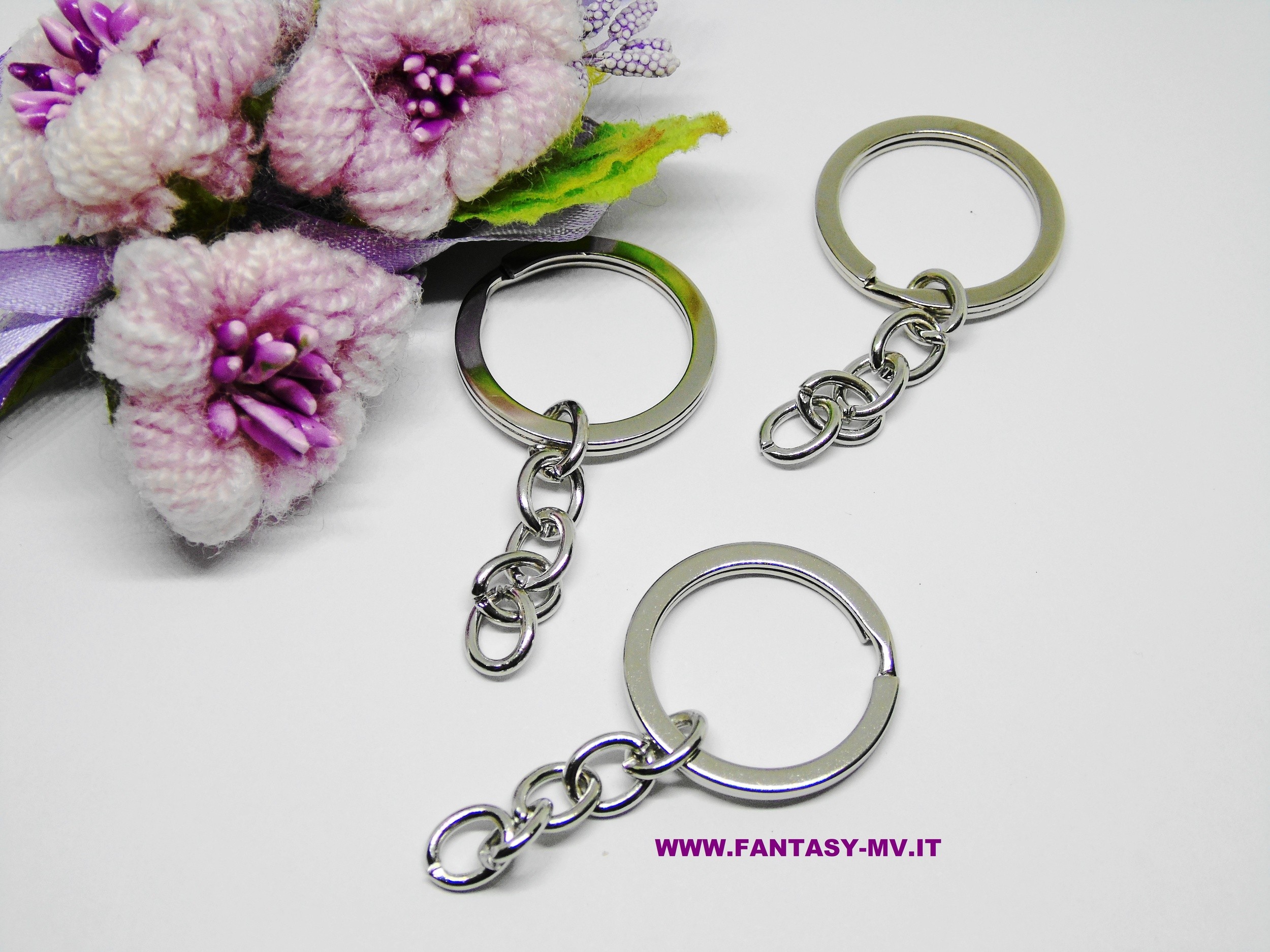 Anelli per portachiavi con catenella clearance