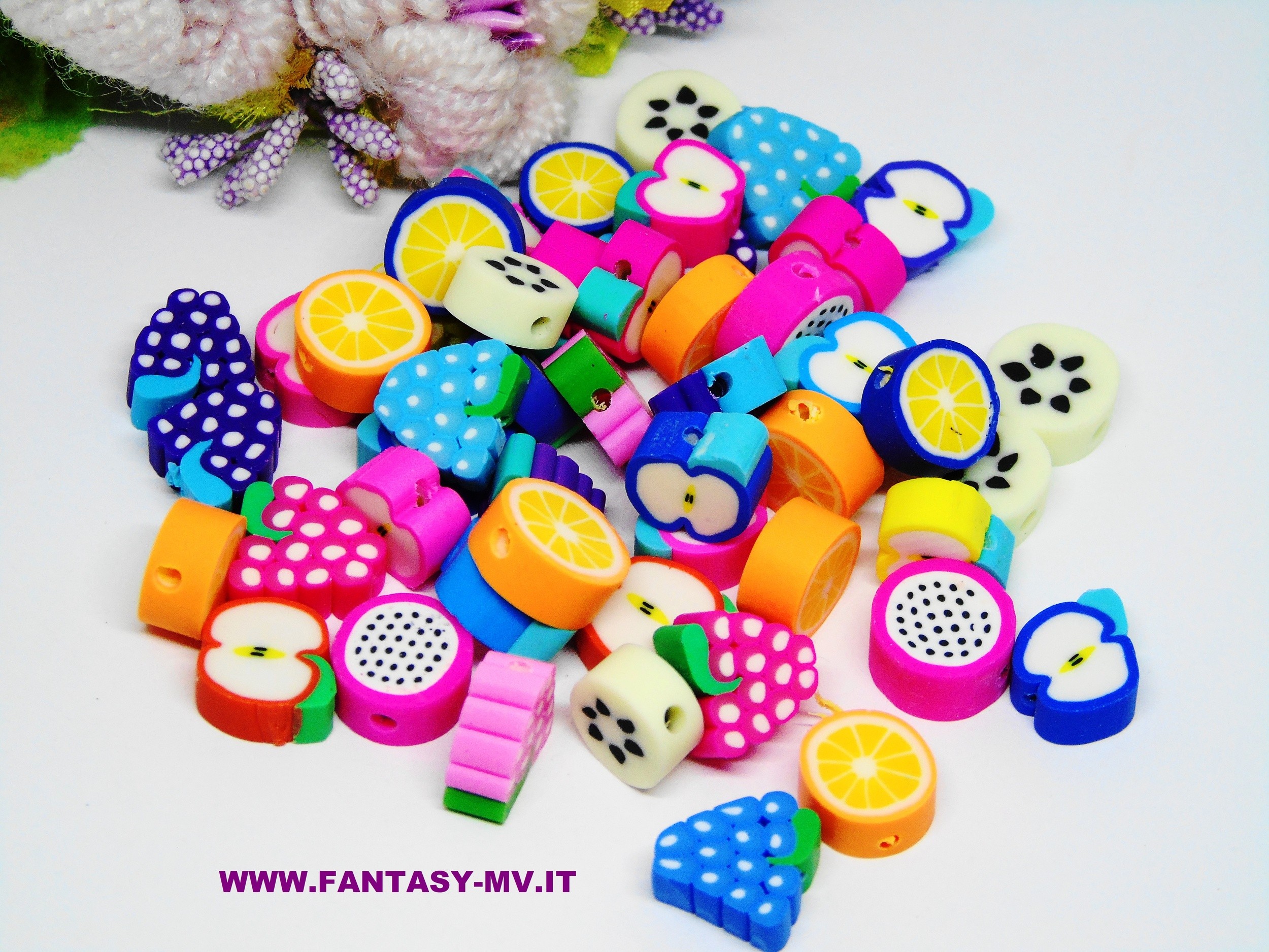 Perle in pasta polimerica forme e colori mix Perle & Co. - fantasy