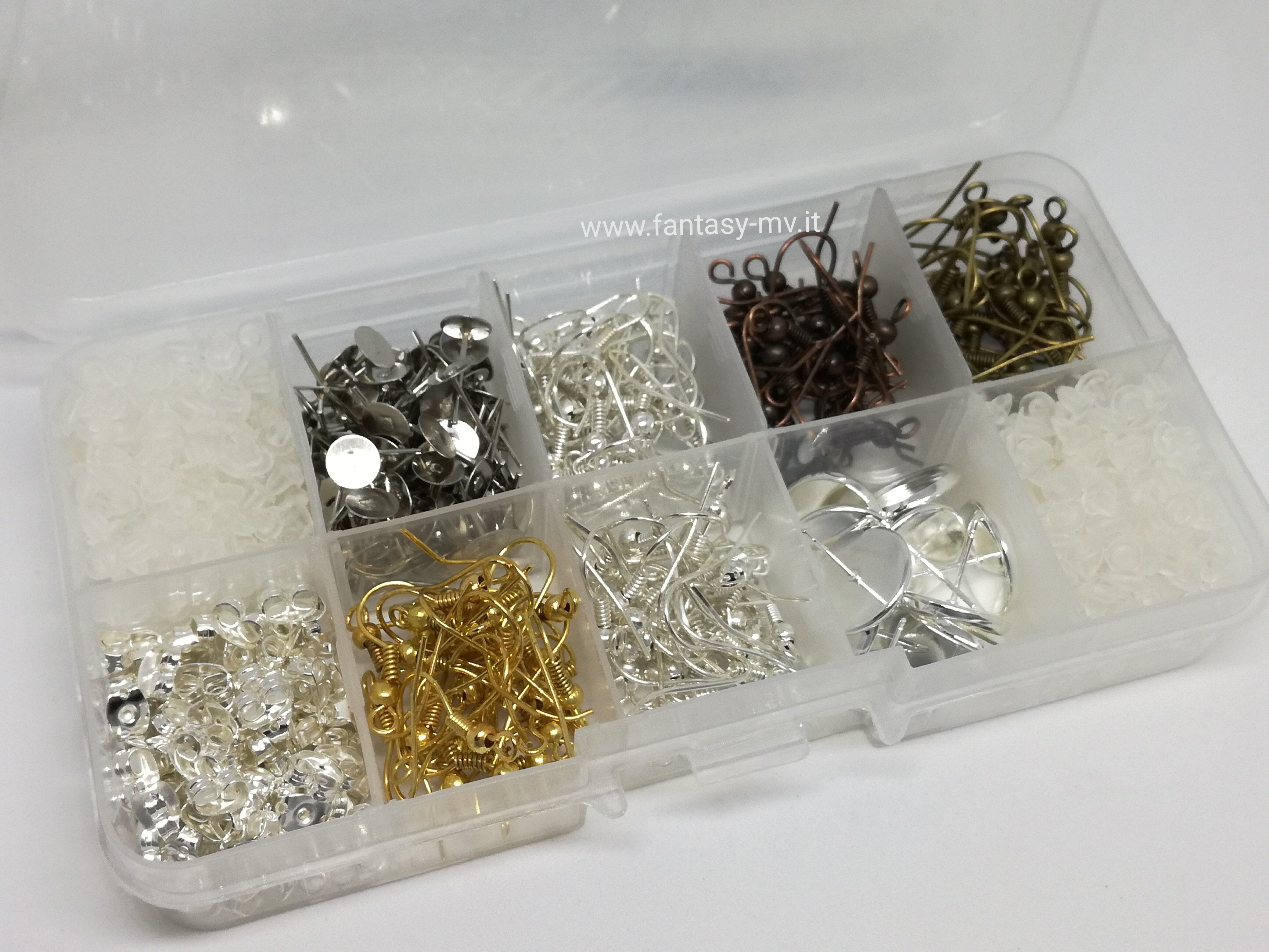 Kit base per creare orecchini - Nickel Free Componenti per la creazione di  bigiotteria 